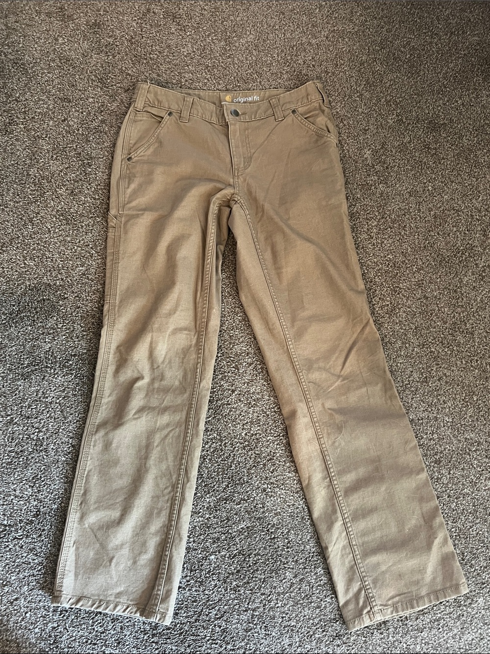Carhartt Tan Canvas Cargo Pants - Picture 12 of 13